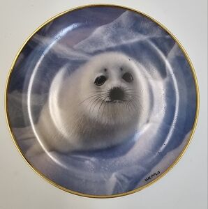 The Franklin Mint "Snow Pup" By Wepplo, Limited Edition Plate